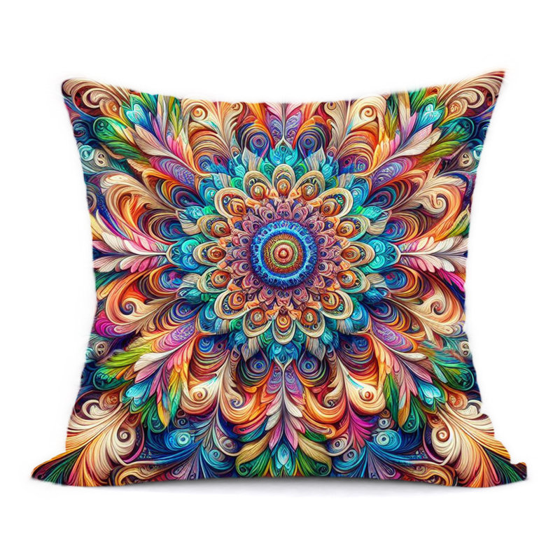 Hiltop Newport Abstract Reversible Throw Pillow