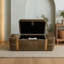 Banquette de rangement rembourrée avec couvercle relevable-819649818