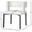 Caleb Upholstered Arm Chair in White-1340750131