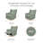 Kiwi Electronic Swivel Reclining Glider
