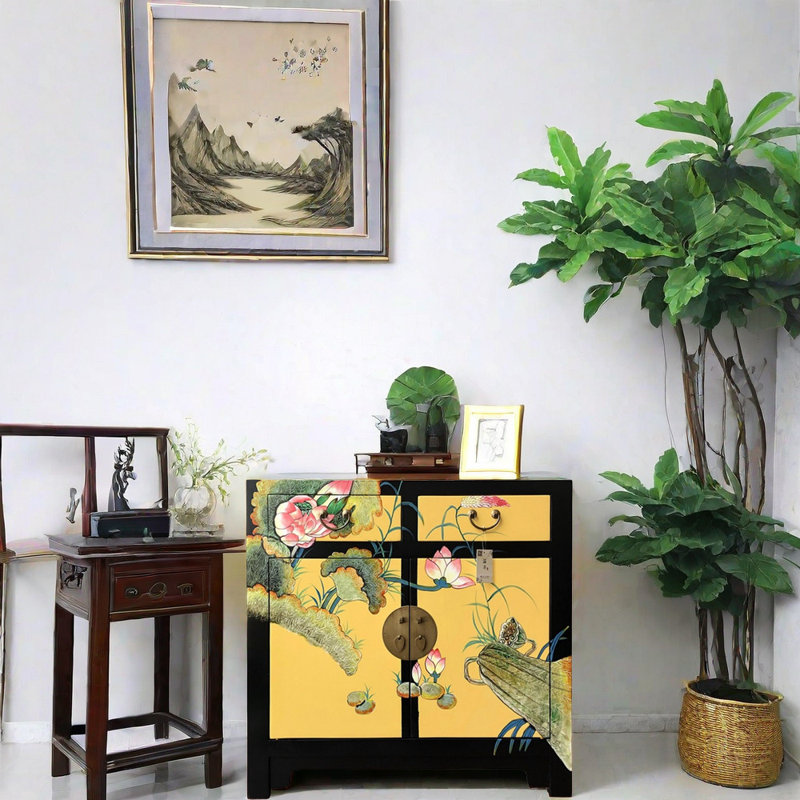 Painted Decorative Mix And Match Porch Cabinet Accent Cabinet