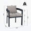 Chaise de salle à manger en aluminium (ensemble de 2)-874769148