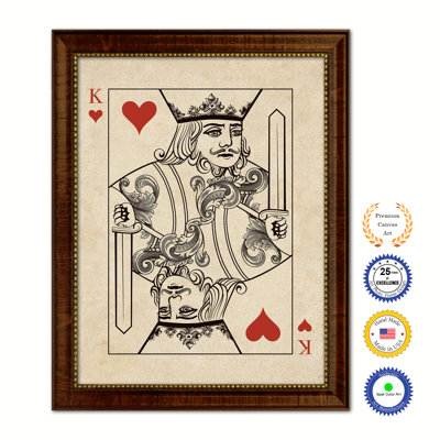 " King Heart Poker Decks Of Vintage Cards "