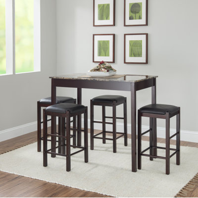 Loria 4 - Person Four Leg Dining Set