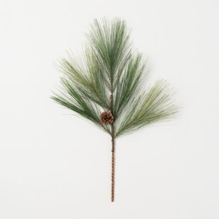 Melrose International Snowy Pine Cone Pick, 12 Inches (Set of 24)