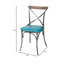 Chaises de salle à manger en métal avec coussin de siège Hickey-82957941