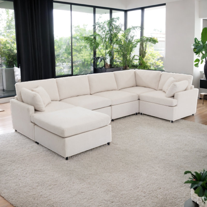Canapé Shehorn, Polyester beige