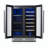 Yeego 24" Dual Zone Wine and Beverage Refrigerator, 20 Bottle & 60 Can Built-In Under Counter Wine Cooler, Front Venting