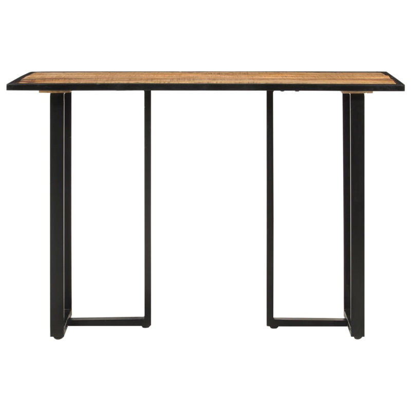Cayson Solid Wood Top Metal Base Dining Table, H76 x L110 x W55cm, Mango