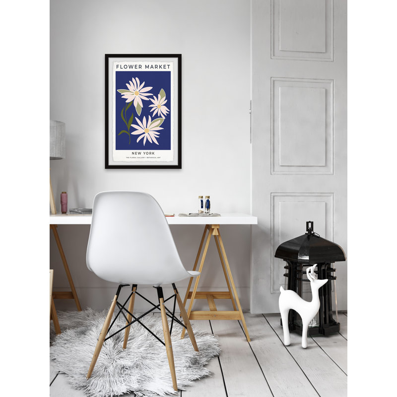 Flower Market New York - Single Picture Frame Print, 45cm H x 38cm W
