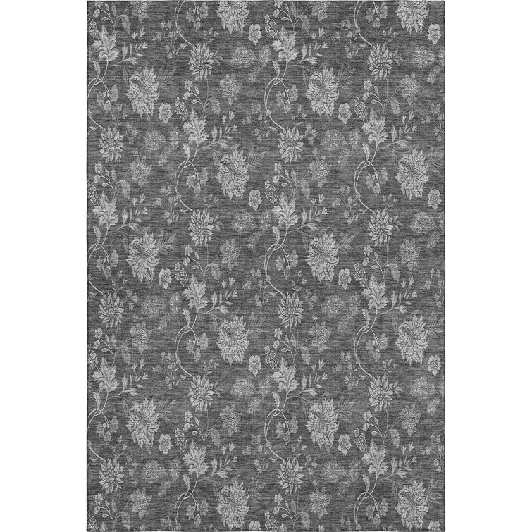 Premium Machine Washable Prisco Gray Rug