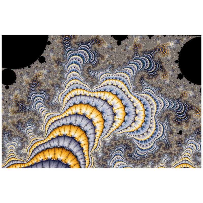 Affiche brillante Fractal Plates, 40 po x 60 po