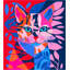 RED AND BLUE CAT
