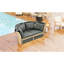 Lit de jour double gris avec auvent et 4 coussins - Mobilier d'extérieur pour véranda amovible