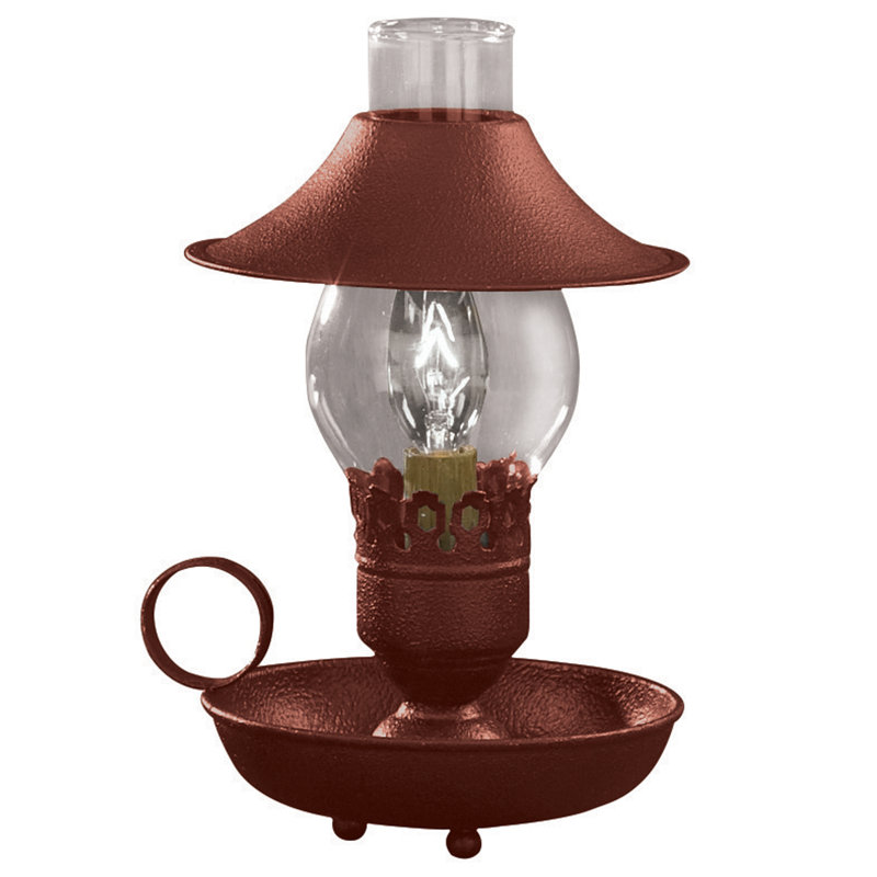 Chiffon Metal Table Lamp, Red
