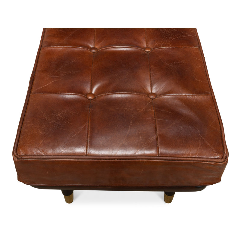 Prince Albert Leather Bench