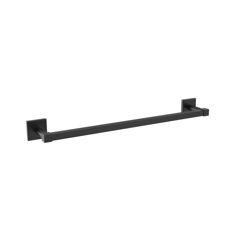 Porte-serviettes mural 25,87 po Appoint, Noir mat, P 2,7 po x L 26,8 po x H 0,75 po 