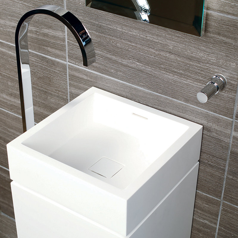 Torre 16'' W Single Vanity Top, Matte White