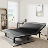 Geloff Adjustable Bed Base with Wireless Remote - Zero Gravity, Anti-Snore & Memory Presets - Electric Head/Foot Incline, Height Adjustable