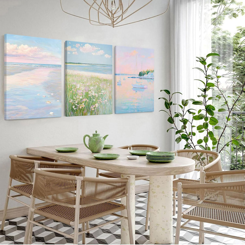 3 Piece Wrapped Canvas Print, 40 cm H x 30 cm W