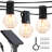Ambience Pro 27 Ft. Solar LED Thin Wire Globe String Lights In Soft White With 15 Hooks