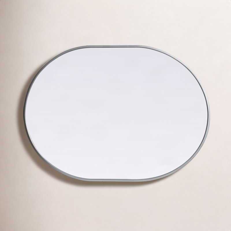 Miroir mural Sabine, 40 po x 30 po, Argent