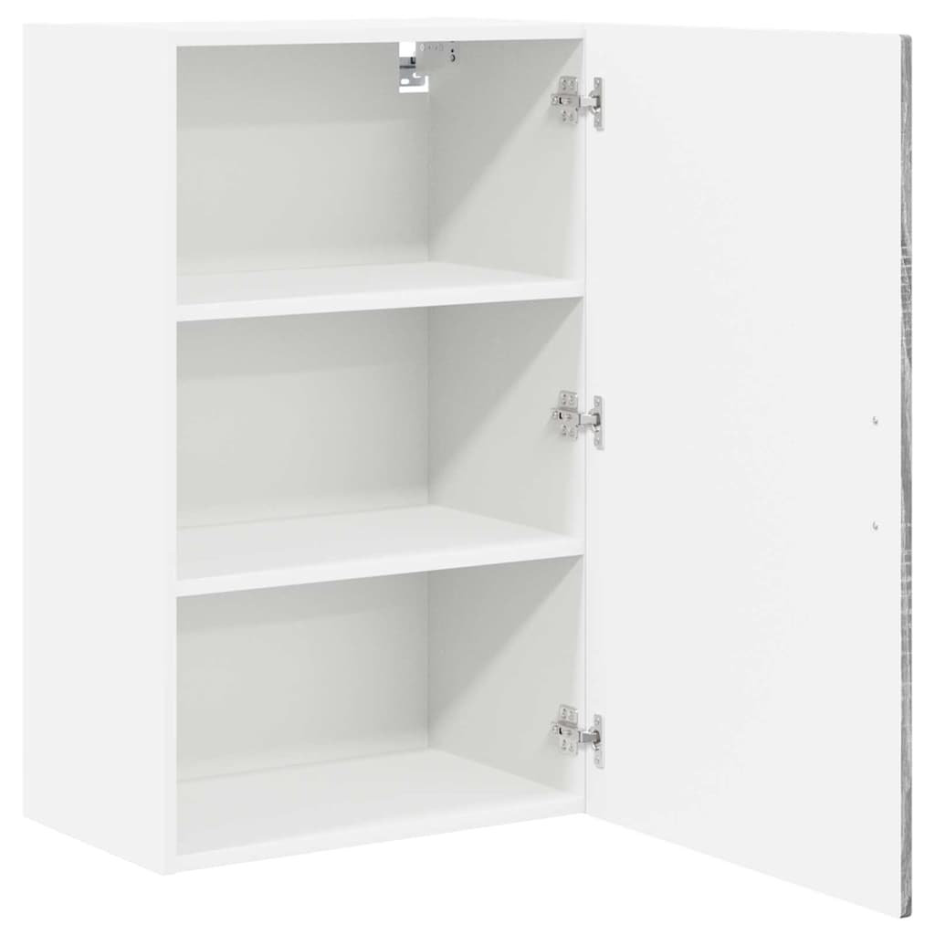 Vidaxl Kitchen Wall Cabinet Smoked Oak 50 X 31 X 80 Cm Engineered Wood