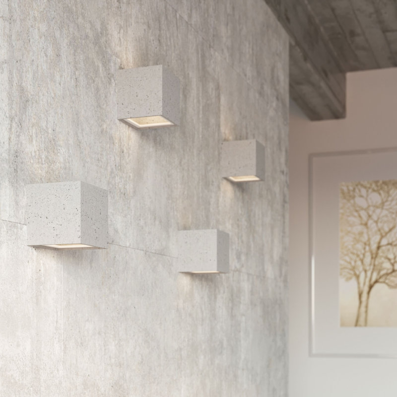 Leo Concrete Flush Mounted Sconce