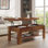 Table basse à plateau relevable avec rangement Arrik