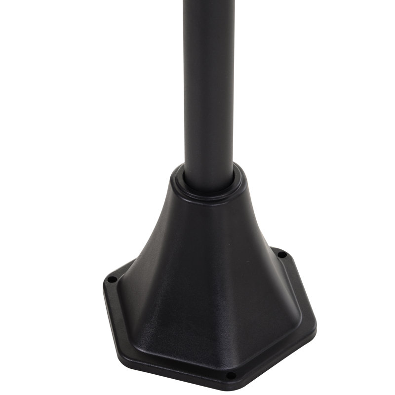 Lampe sur pied d'extérieur à DEL intégrée à piles 69,7 "