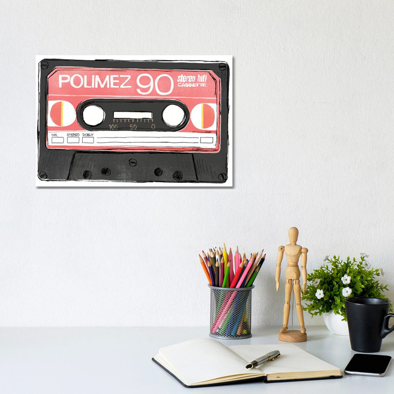 Mix Tape V by June Erica Vess - Wrapped Canvas Gallery-Wrapped Canvas Giclée, 20.32 cm H x 30.48 cm W