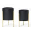 Ensemble de pots à fleurs en métal 2 pièces Kasandra-60519321
