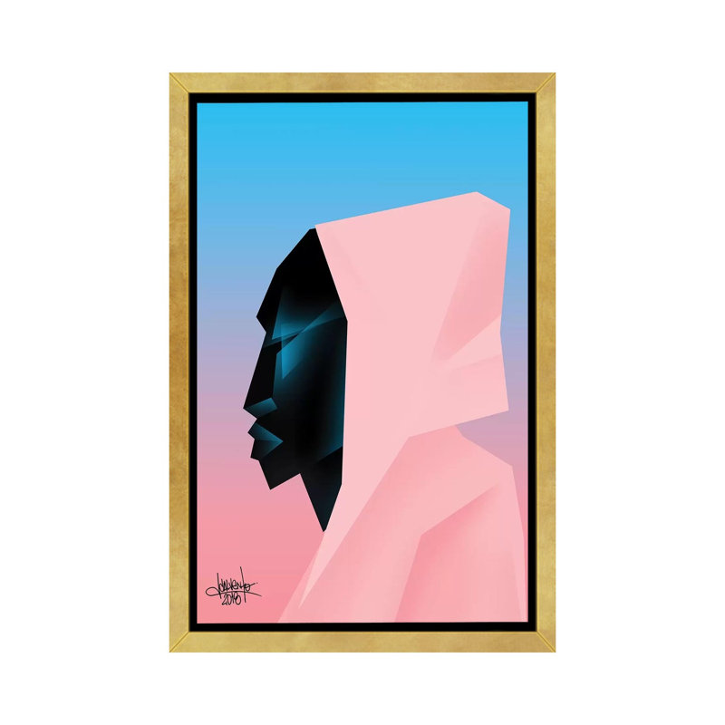 «Space Is the Place II» par VCalvento, impression, Papier encadré doré, Pas de tapis, H 60 po x l 40 po x P 1,5 po