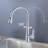 Single Handle Pull Down Sprayer Kitchen Faucet in Chrome