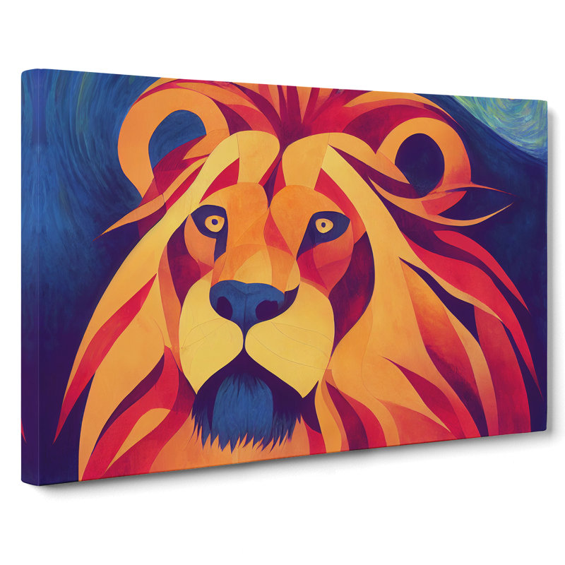 Brilliant Lion - Wrapped Canvas, 35cm H x 50cm W x 3cm D
