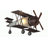 Eclectic 1 Light Brown Airplane Chandelier-29557816