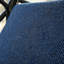 Balancelle bleue avec auvent réglable, banc oscillant d'extérieur avec coussins épais et structure en acier, balancelle de patio 3 places