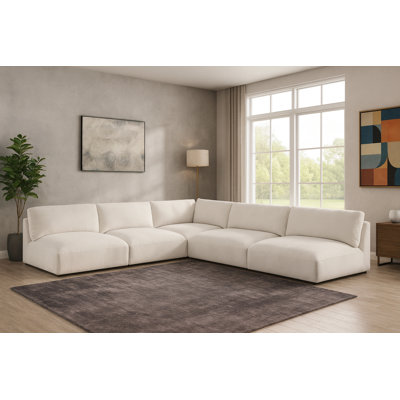 Canapé modulaire réversible de large de 114 po Kiree