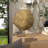 Vonny Gold Metal Carved Starburst Decorative Sculpture with metal stand-236271434-236271429