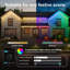Guirlande lumineuse extérieure intelligente RGB de 15 m avec 30 DEL pour avant-toit, 75 modes d'éclairage, étanchéité IP67