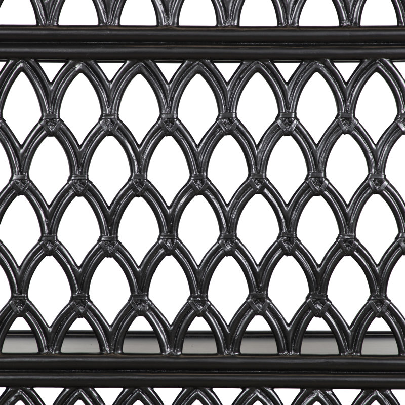 Casablanca 75.5" H x 35.5" W Standard Bookcase, Black