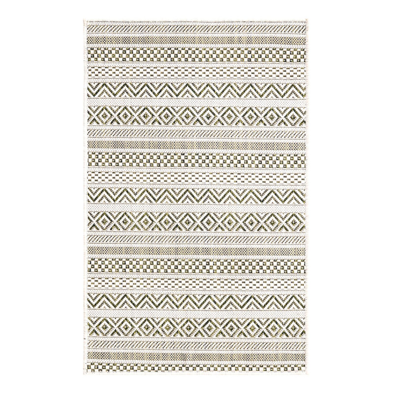 Striped Indoor / Outdoor Rug, Rectangle 2' x 3'1"