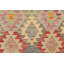 Tapis gris / beige / rouge en laine noué à la main 4 pi 10 po x 6 pi 5 po Sharen