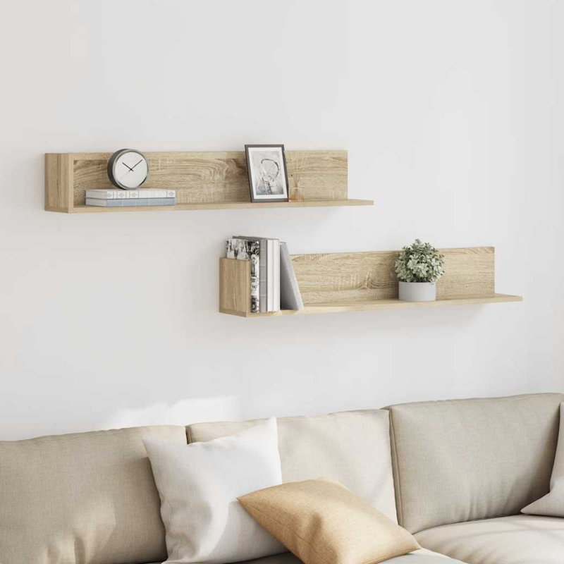 18-20 Wall Mounted Shelf, Sonoma oak, 16.5cm H x 100cm W x 16.5cm D