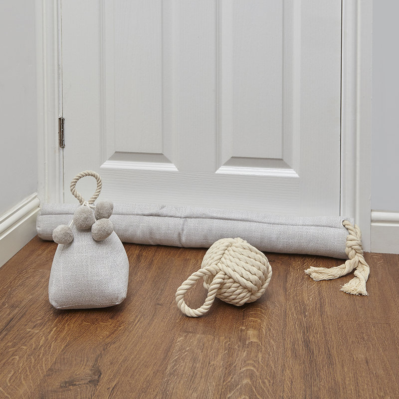 Choate Fabric Draught Excluder, Light Grey