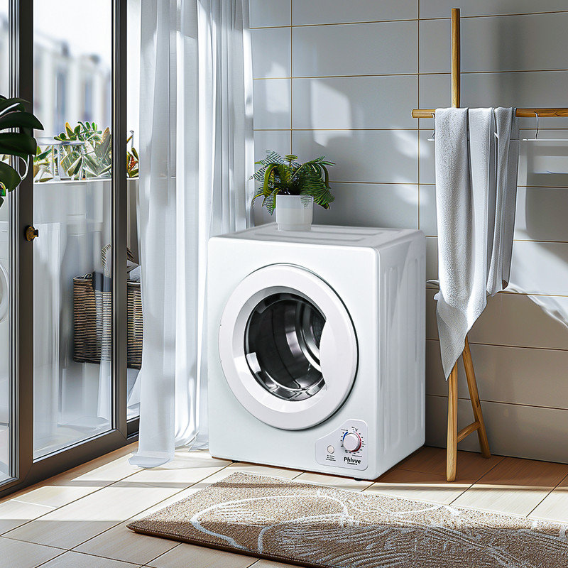 Sécheuse électrique intelligente ventilée de 2,5 pieds cubes (blanc) ENERGY STAR