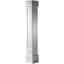 Ensemble de colonnes encastrées carrées classiques en PVC avec base standard standard Craftsman-36092085