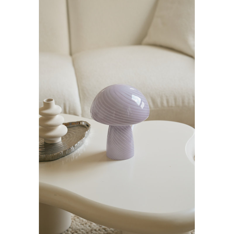 Petite lampe de table en verre, Lilas