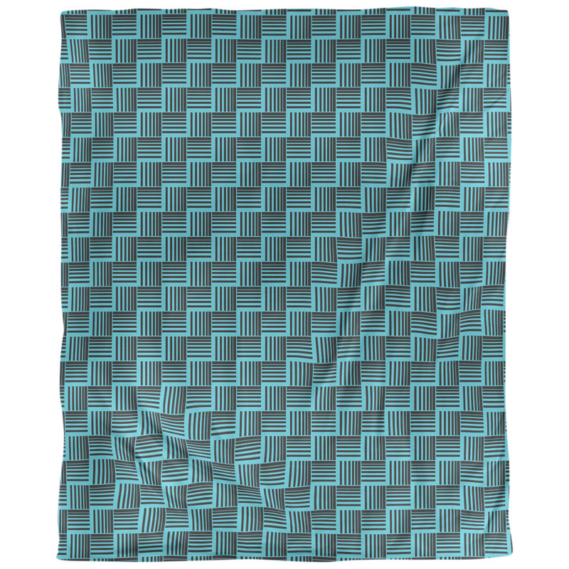 Tissu basketweave, Bleu sarcelle, L 58 po x l 36 po, Faux lin