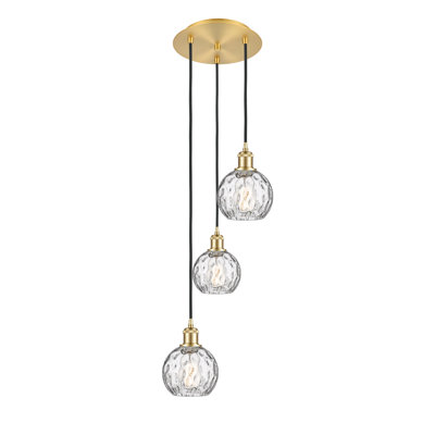 Luminaire suspendu en grappe à 3 lumières Cindi